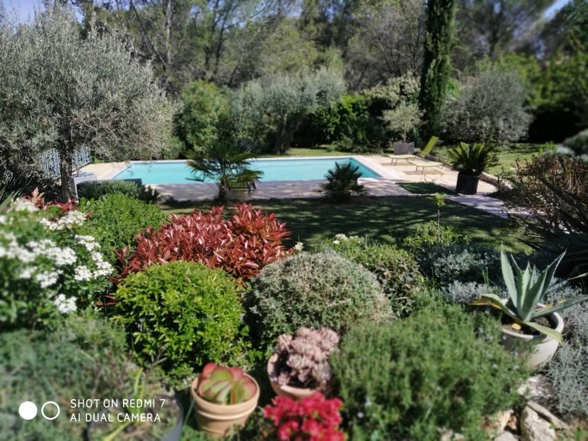 Proche Uzes Petit Gite Avec Grande Cuisine D'Ete Et Piscine Saint-Siffret Eksteriør billede