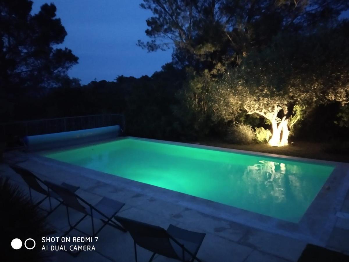 Proche Uzes Petit Gite Avec Grande Cuisine D'Ete Et Piscine Saint-Siffret Eksteriør billede