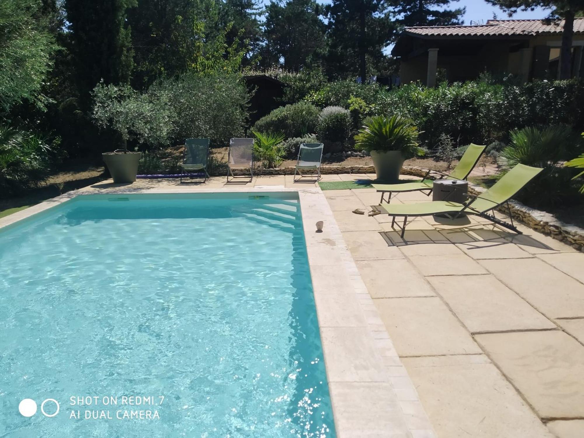 Proche Uzes Petit Gite Avec Grande Cuisine D'Ete Et Piscine Saint-Siffret Eksteriør billede